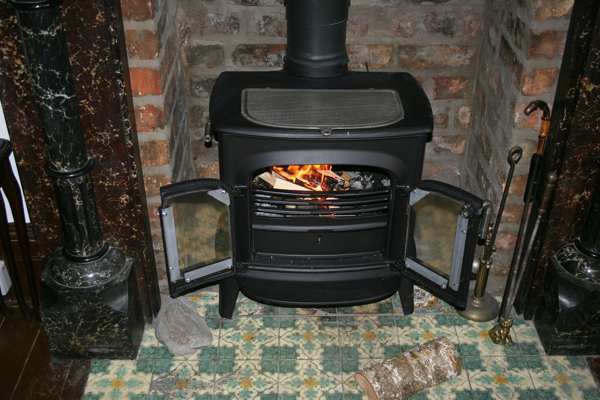 Kamin mit Feinstaubfilter
